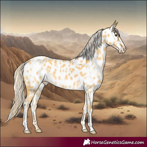 Horse Color:White Spotted Palomino Dun Appaloosa 