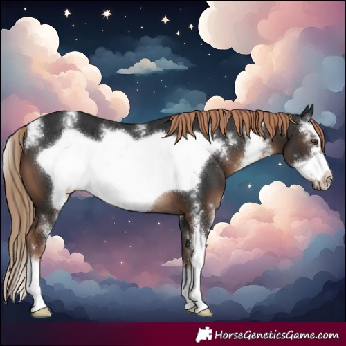 Horse Color:Liver Chestnut Sabino Frame 