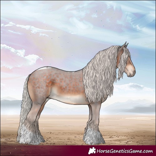 Horse Color:Silver Brown Tobiano Rabicano 