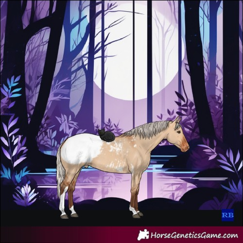 Horse Color:Silver Bay Dun Tobiano Snowcap 