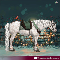 Horse Color:Chocolate Silver Grullo Snowflake Varnish