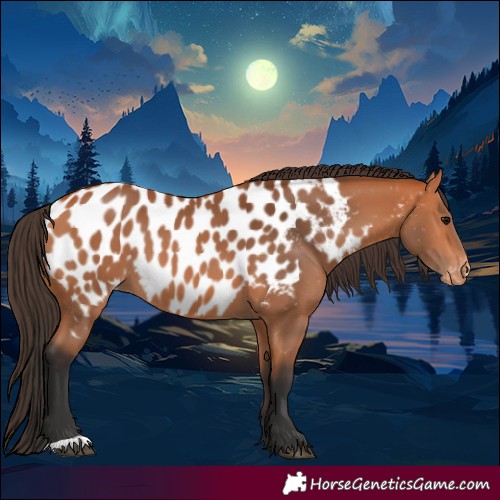 Horse Color:Bay Near Leopard