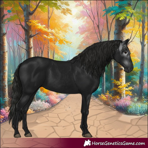 Horse Color:Gray Black