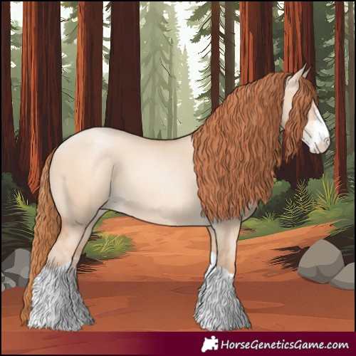 Horse Color:Sable Champagne Pearl Dun Sabino Tobiano 