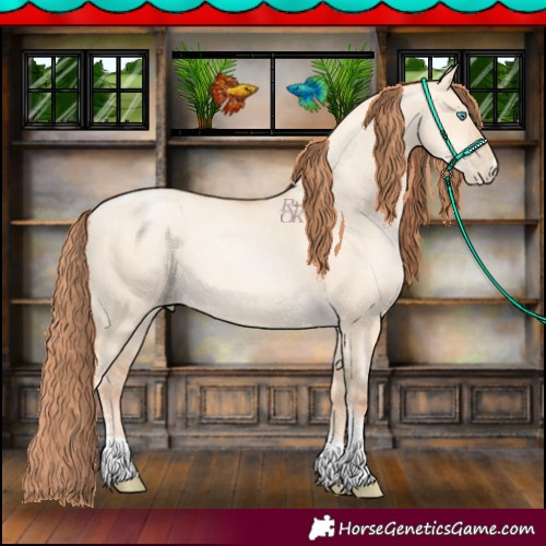 Horse Color:Sable Champagne Pearl Dun Sabino Tobiano 