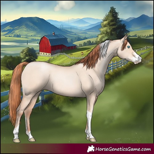 Horse Color:Sable Champagne Pearl Dun Sabino Tobiano 