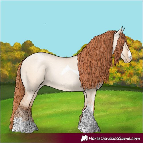 Horse Color:Sable Champagne Pearl Dun Sabino Tobiano 