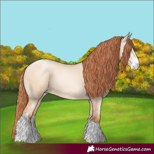 Horse Color:Sable Champagne Pearl Dun Sabino Tobiano 