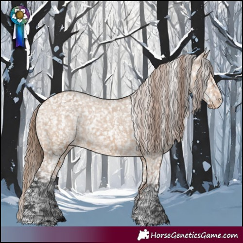 Horse Color:Bay Dun Snowflake Varnish