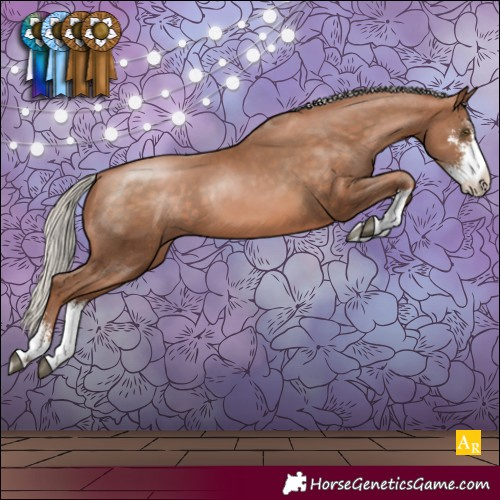 Horse Color:Silver Brown Pearl Sabino