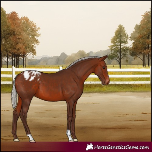 Horse Color:Silver Bay Appaloosa 