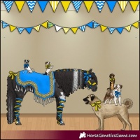 Horse Color:White Spotted Smoky Black