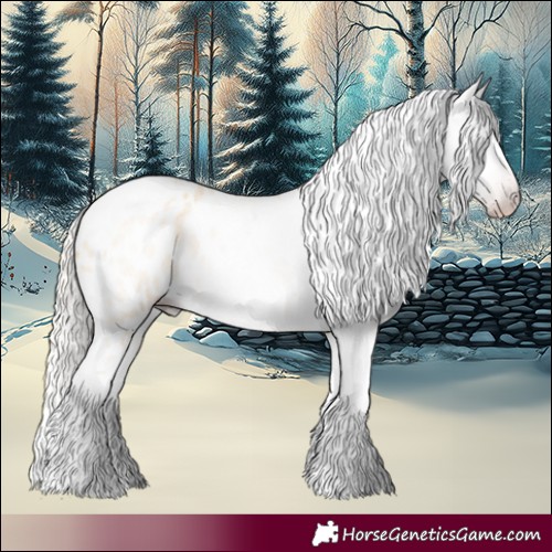 Horse Color:Gray Silver Amber Cream Champagne Roan Dun Splash Tobiano Frame Near Leopard Rabicano 
