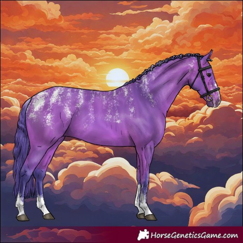 Horse Color:Powder White Watercolor Bay 