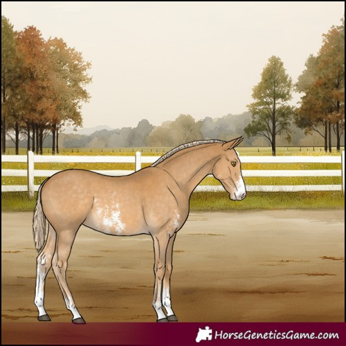 Horse Color:Palomino Sabino 