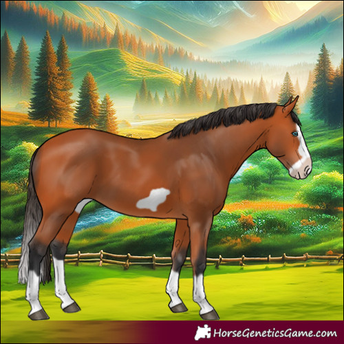 Horse Color:Bay Splash Frame 