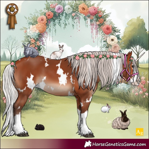 Horse Color:White Spotted Silver Bay Splash 