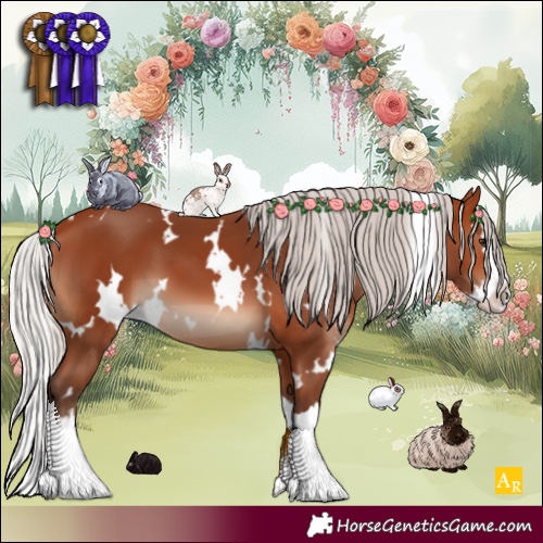Horse Color:White Spotted Silver Bay Splash 