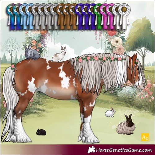 Horse Color:White Spotted Silver Bay Splash 