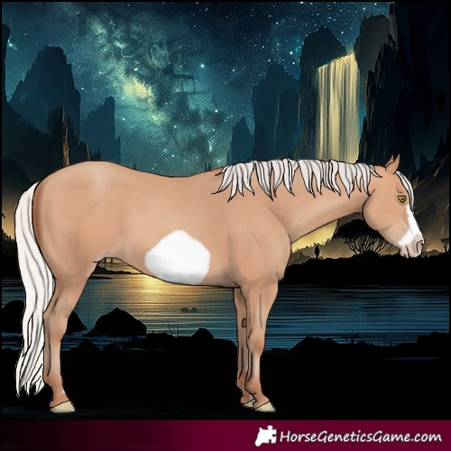 Horse Color:Silver Amber Champagne Frame
