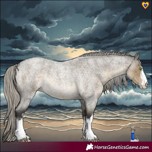 Horse Color:White Spotted Silver Smoky Grullo Roan Rabicano 