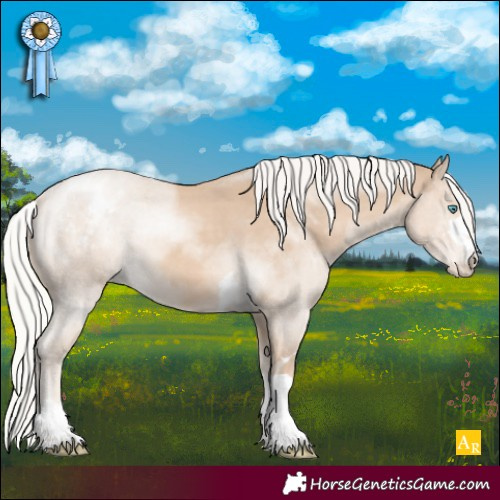 Horse Color:Silver Smoky Creme Appaloosa 