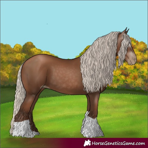 Horse Color:Gray Silver Black Pearl Tobiano 