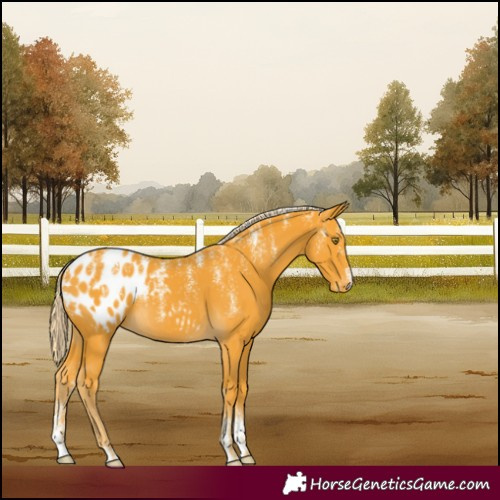 Horse Color:Powder White Palomino Blanket