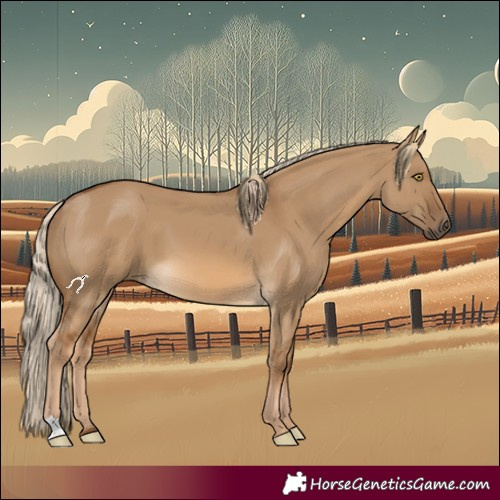 Horse Color:Chocolate Palomino Dun