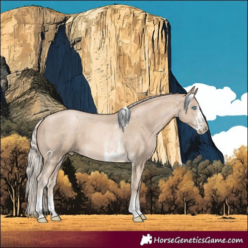 Horse Color:Chocolate Palomino Pearl Sabino 