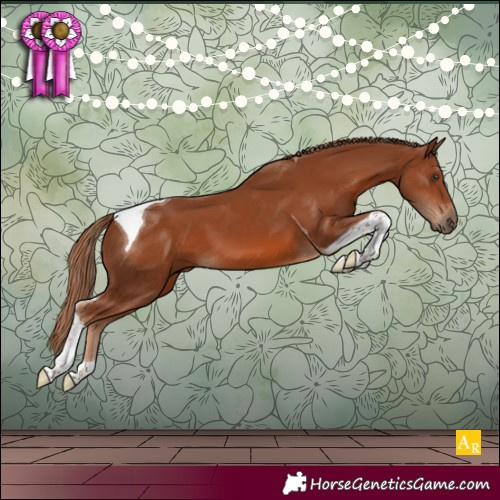 Horse Color:Chestnut Tobiano 