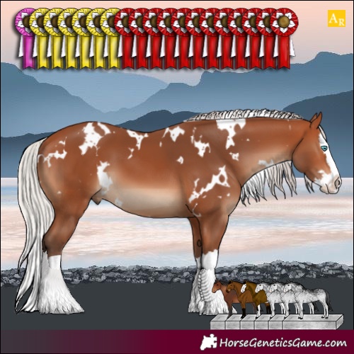 Horse Color:White Spotted Silver Bay Splash 