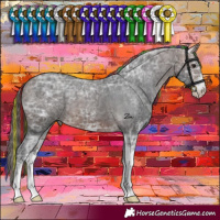 Horse Color:Painted Brown Ice Sabino Varnish 