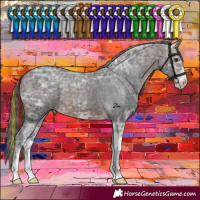 Horse Color:Painted Brown Ice Sabino Varnish