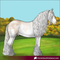 Horse Color:White Spotted Silver Smoky Creme 
