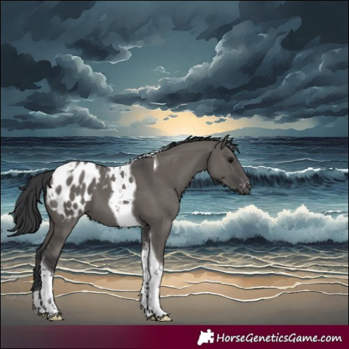 Horse Color:Grullo Tobiano Appaloosa 
