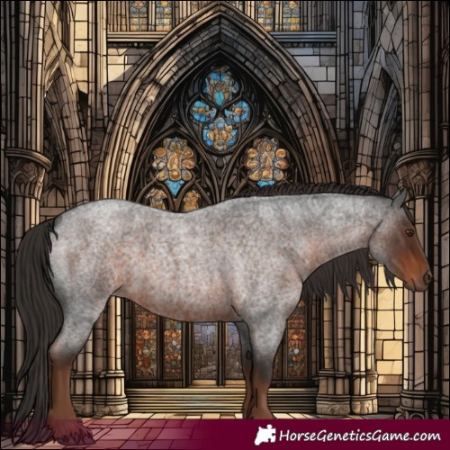 Horse Color:Liver Red Roan 