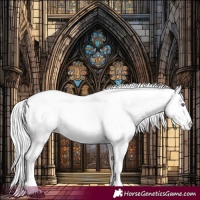 Horse Color:Chestnut Chinchilla Tobiano Snowflake Varnish
