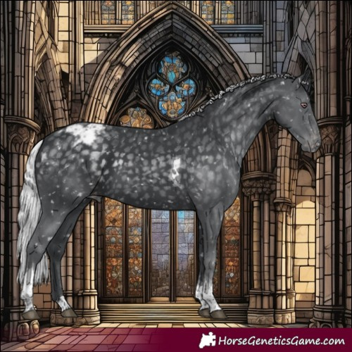 Horse Color:Silver Black Chinchilla Tobiano Appaloosa 