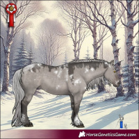 Horse Color:Powder White Platinum White Spotted Silver Grullo 