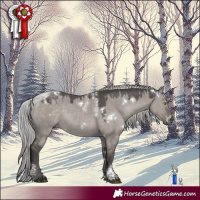 Horse Color:Powder White Platinum White Spotted Silver Grullo 