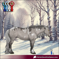 Horse Color:Powder White Platinum White Spotted Silver Grullo