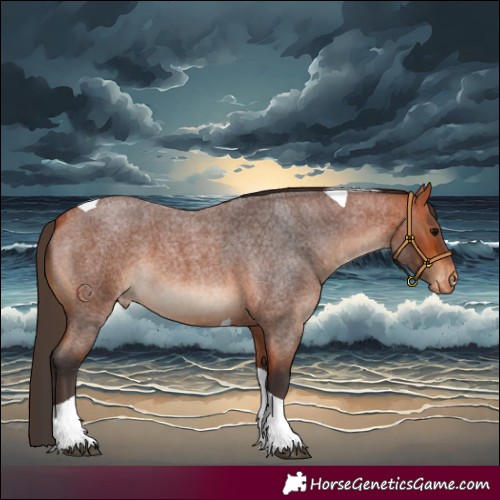 Horse Color:Bay Roan Tobiano Appaloosa 