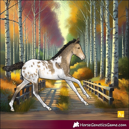 Horse Color:Buckskin Dun Tobiano Appaloosa 