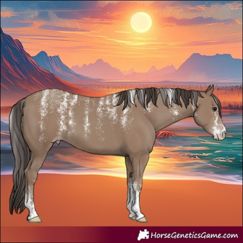 Horse Color:Powder White Classic Champagne 
