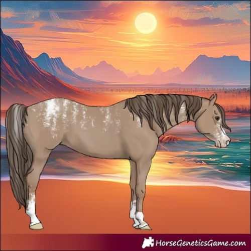 Horse Color:Powder White Classic Champagne 