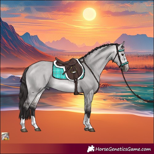 Horse Color:Platinum Buckskin Dun 