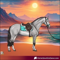 Horse Color:Platinum Buckskin Dun 