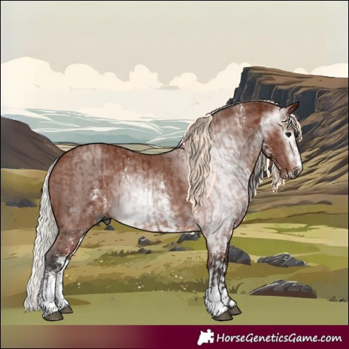 Horse Color:Gray Silver Bay Sabino Rabicano  and Gray Silver Bay Sabino Rabicano 