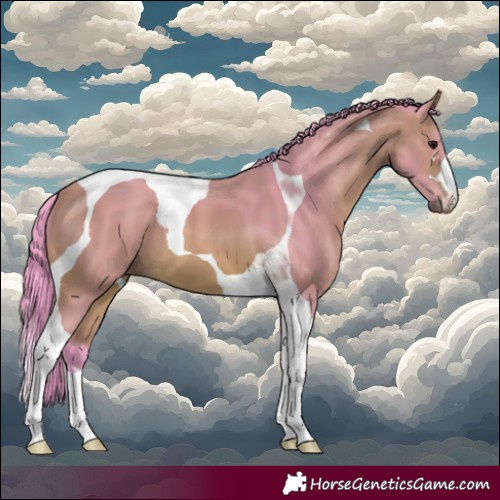 Horse Color:Watercolor Bay Tobiano 